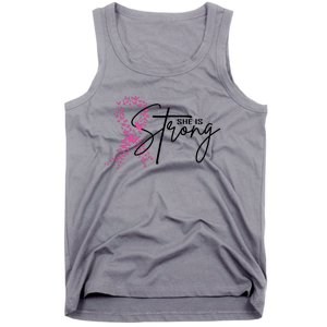 She Is Strong Breast Cancer Awareness Tank Top