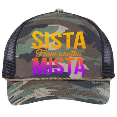 Sista From Anotha Mista Retro Rope Trucker Hat Cap