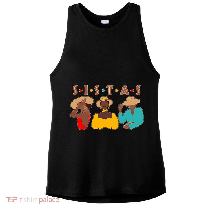 Sistas Stylish African American Ladies PosiCharge Tri-Blend Wicking Tank