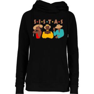 Sistas Stylish African American Womens Funnel Neck Pullover Hood