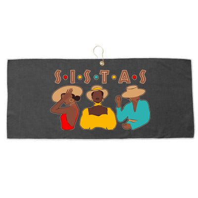 Sistas Stylish African American Large Microfiber Waffle Golf Towel