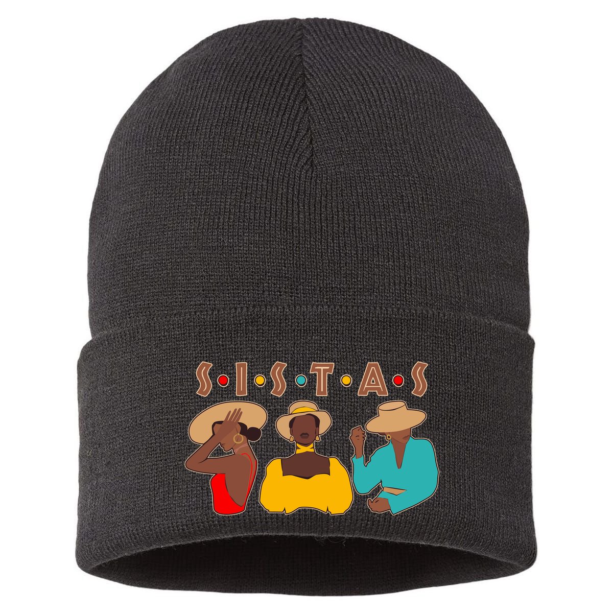 Sistas Stylish African American Sustainable Knit Beanie