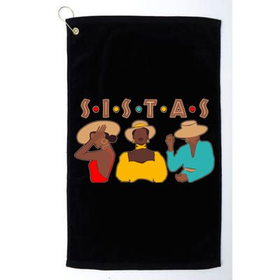 Sistas Stylish African American Platinum Collection Golf Towel