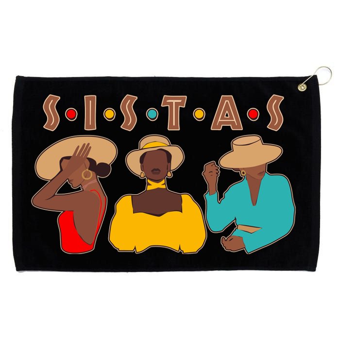 Sistas Stylish African American Grommeted Golf Towel