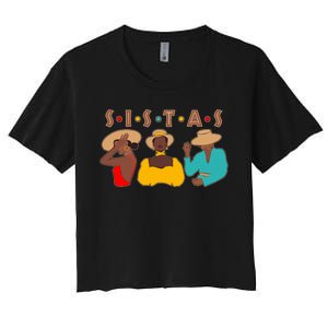 Sistas Stylish African American Women's Crop Top Tee