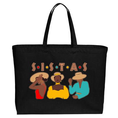 Sistas Stylish African American Cotton Canvas Jumbo Tote