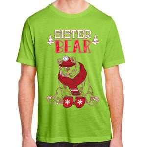 Sister Bear Christmas Santa Family Matching Pajamas Adult ChromaSoft Performance T-Shirt