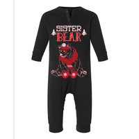 Sister Bear Christmas Santa Family Matching Pajamas Infant Fleece One Piece