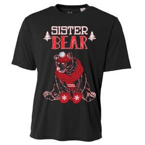 Sister Bear Christmas Santa Family Matching Pajamas Cooling Performance Crew T-Shirt