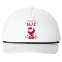 Sister Bear Christmas Santa Family Matching Pajamas Snapback Five-Panel Rope Hat