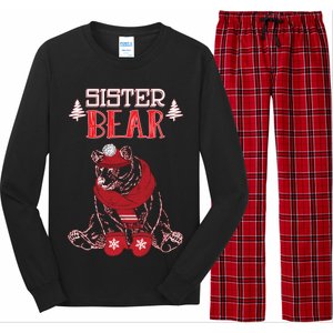 Sister Bear Christmas Santa Family Matching Pajamas Long Sleeve Pajama Set