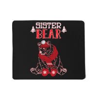 Sister Bear Christmas Santa Family Matching Pajamas Mousepad