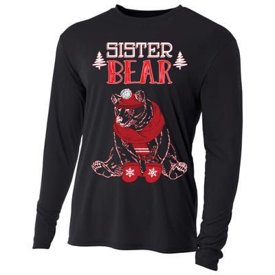 Sister Bear Christmas Santa Family Matching Pajamas Cooling Performance Long Sleeve Crew