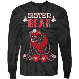 Sister Bear Christmas Santa Family Matching Pajamas Tie-Dye Long Sleeve Shirt