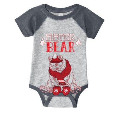 Sister Bear Christmas Santa Family Matching Pajamas Infant Baby Jersey Bodysuit