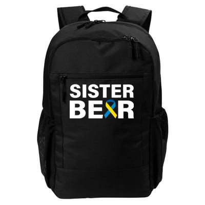 Sister Bear Down Syndrome Awareness Daily Commute Backpack