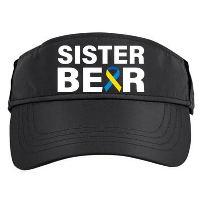 Sister Bear Down Syndrome Awareness Adult Drive Performance Visor