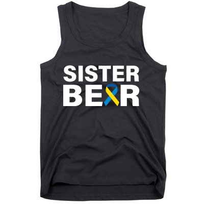 Sister Bear Down Syndrome Awareness Tank Top