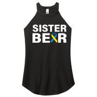 Sister Bear Down Syndrome Awareness Women’s Perfect Tri Rocker Tank