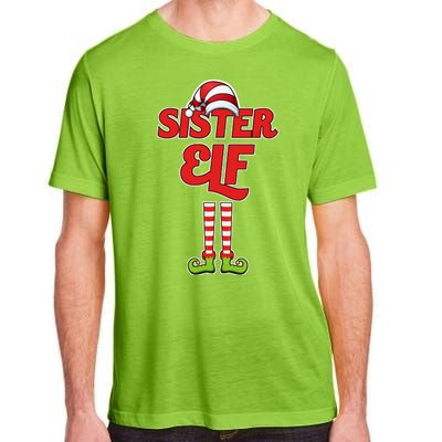 Sister Elf Christmas Adult ChromaSoft Performance T-Shirt