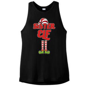 Sister Elf Christmas Ladies PosiCharge Tri-Blend Wicking Tank