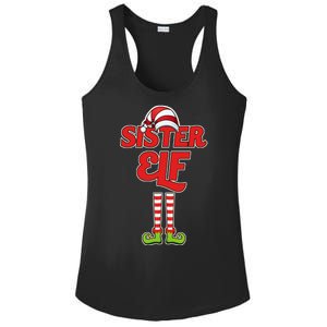 Sister Elf Christmas Ladies PosiCharge Competitor Racerback Tank