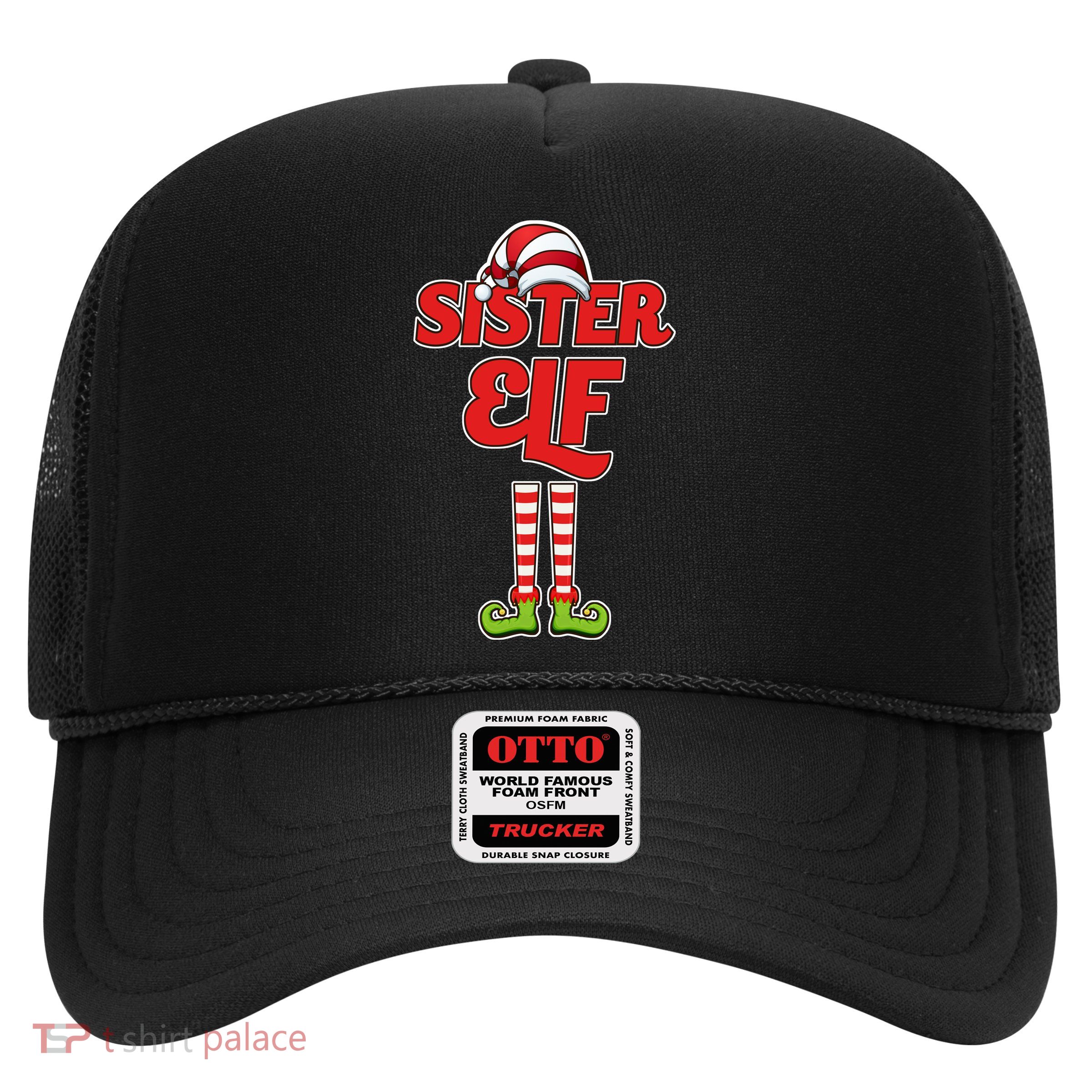 Sister Elf Christmas Trucker Hat