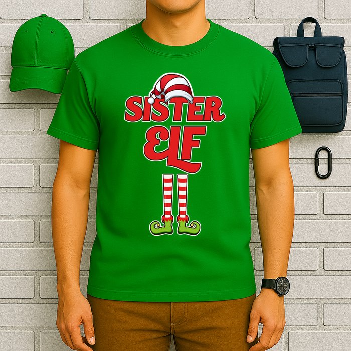 Sister Elf Christmas T-Shirt