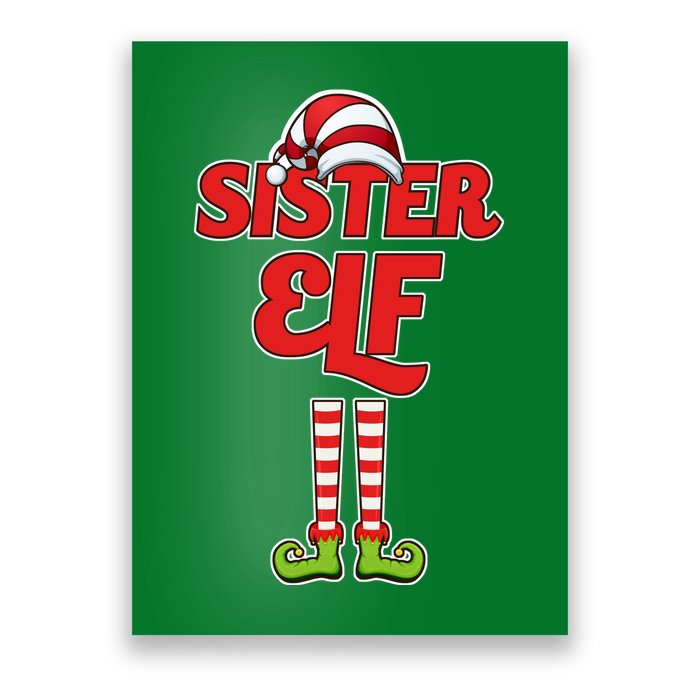 Sister Elf Christmas Poster