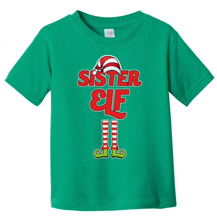 Sister Elf Christmas Toddler T-Shirt