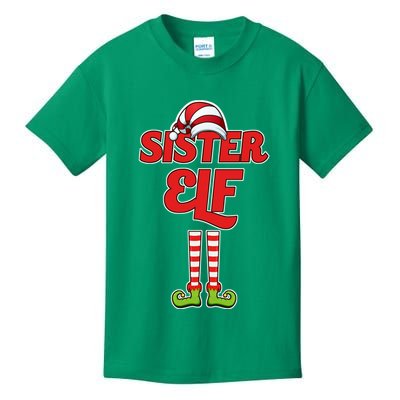 Sister Elf Christmas Kids T-Shirt