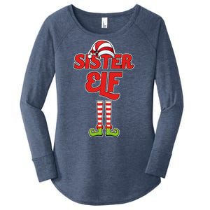 Sister Elf Christmas Women's Perfect Tri Tunic Long Sleeve Shirt