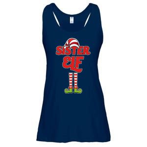 Sister Elf Christmas Ladies Essential Flowy Tank