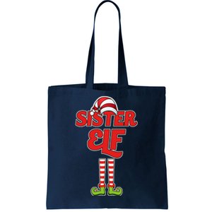 Sister Elf Christmas Tote Bag