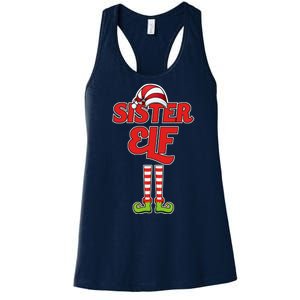 Sister Elf Christmas Women's Racerback Tank