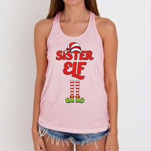 Sister Elf Christmas Women's Knotted Racerback Tank