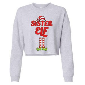 Sister Elf Christmas Cropped Pullover Crew