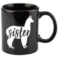 Sister Lama 11oz C Handle Ceramic Mug
