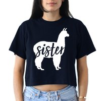 Sister Lama Women's Crop Top Tee