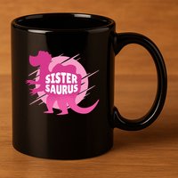 Sister Saurus 11oz C Handle Ceramic Mug