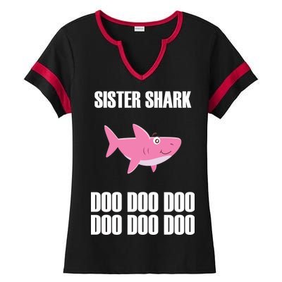 Sister Shark Doo Ladies Halftime Notch Neck Tee