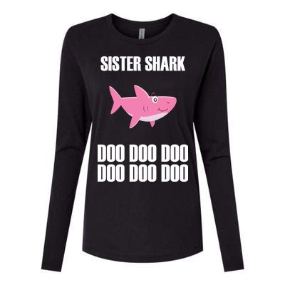 Sister Shark Doo Womens Cotton Relaxed Long Sleeve T-Shirt