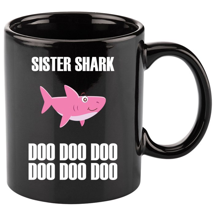 Sister Shark Doo 11oz C Handle Ceramic Mug