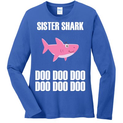 Sister Shark Doo Ladies Long Sleeve Shirt