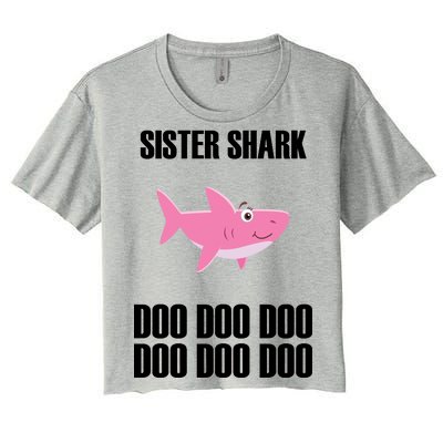 Sister Shark Doo Women's Crop Top Tee