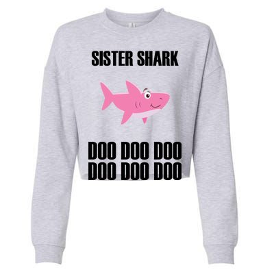 Sister Shark Doo Cropped Pullover Crew