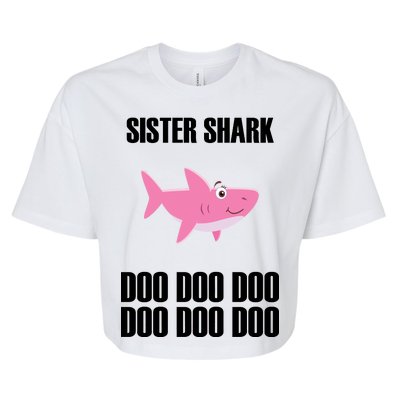 Sister Shark Doo Bella+Canvas Jersey Crop Tee