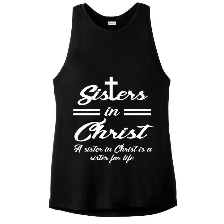 Sisters In Christ Sister For Life Ladies PosiCharge Tri-Blend Wicking Tank