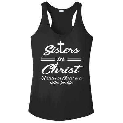 Sisters In Christ Sister For Life Ladies PosiCharge Competitor Racerback Tank