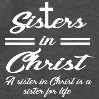Sisters In Christ Sister For Life Vector Backpack